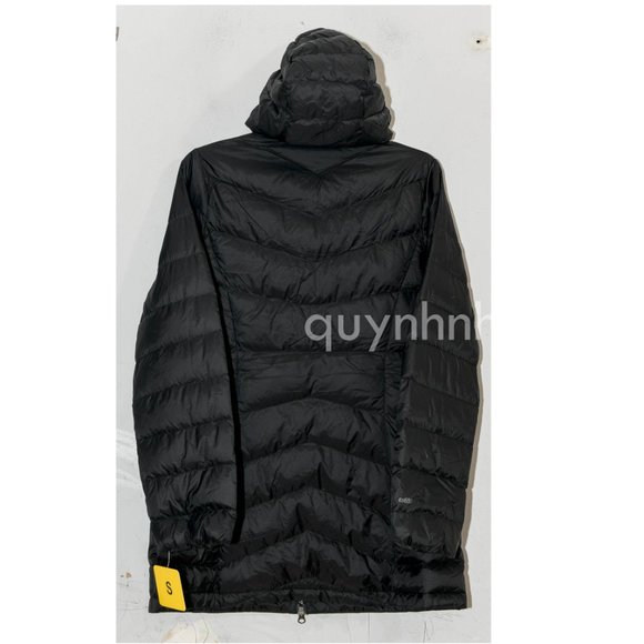 Eddie Bauer Women's CHEVRON DOWN PARKA IN BLACK - Picture 6 of 7